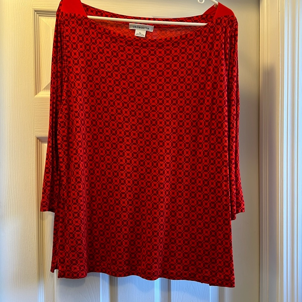 Patterned jersey top